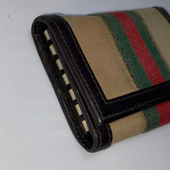 AUTHENTIC GUCCI Web Key Wallet - Picture 3 of 7